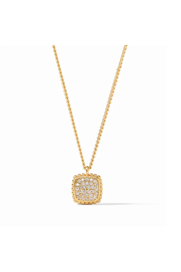 NOEL PAVE SOLITAIRE NECKLACE