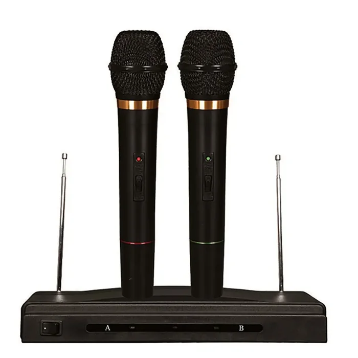 Nutek MC-0306 Twin Pack Wireless Dynamic Microphones
