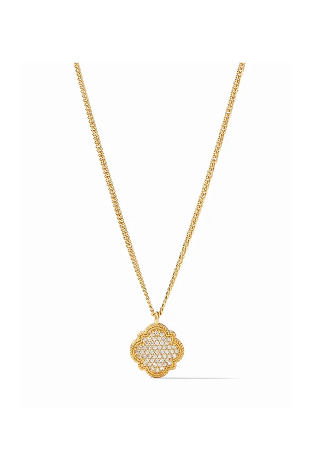 Odette Pavé Solitaire Necklace