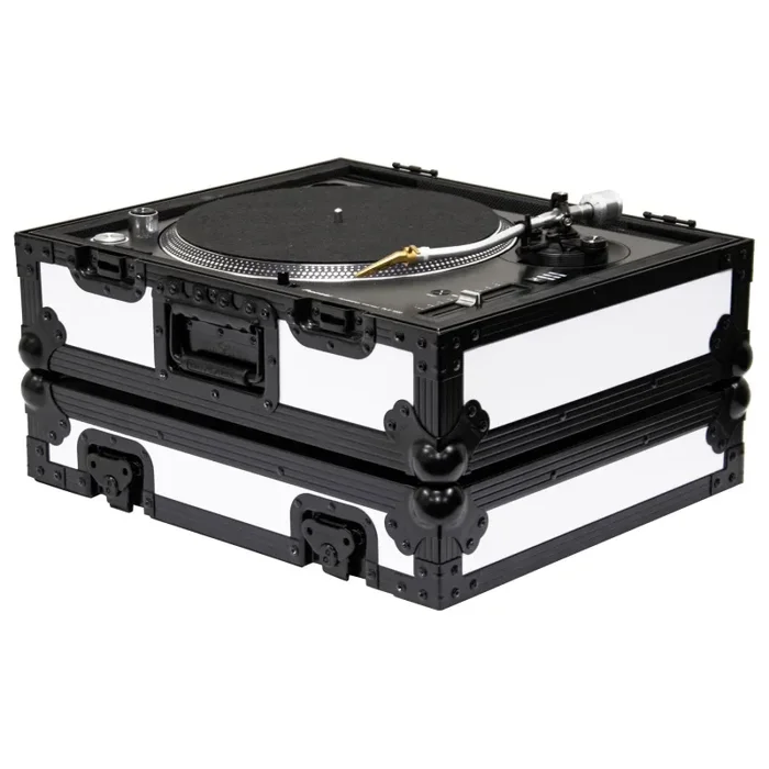 Odyssey FZ1200WTBL Universal Shadow Trim White Flight Case for Turntable Online