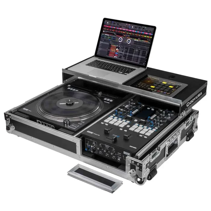 Odyssey FZGS1RA1272W Battle DJ Coffin Flight Case with Glide Platform for Rane Twelve and Rane Seventy-Two Mixers