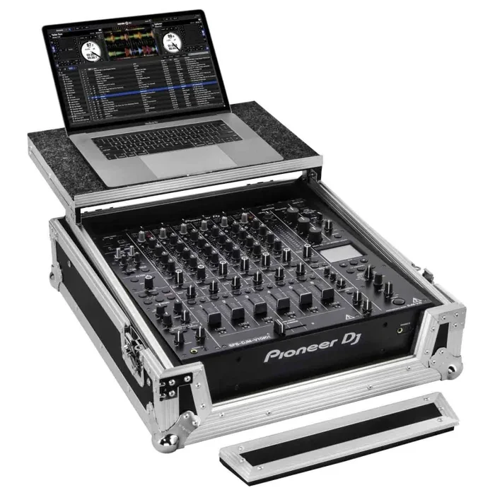 Odyssey FZGSDJMV10 ATA Flight Case for Pioneer DJM-V10 with Glide Laptop Platform