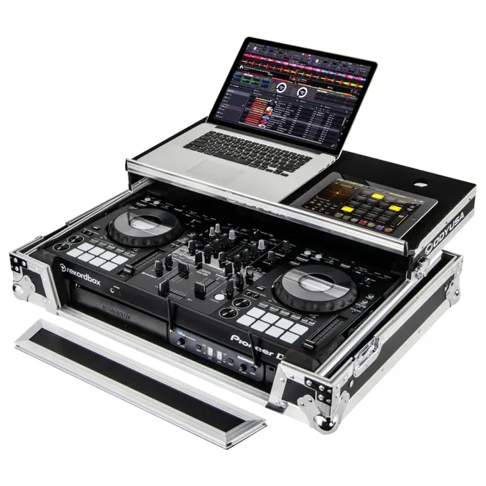 Odyssey FZGSPIDDJ8001 Flight Case for Pioneer DDJ-800 DJ Controller with Bottom 1U Rack Space and Glide Platform on Sale