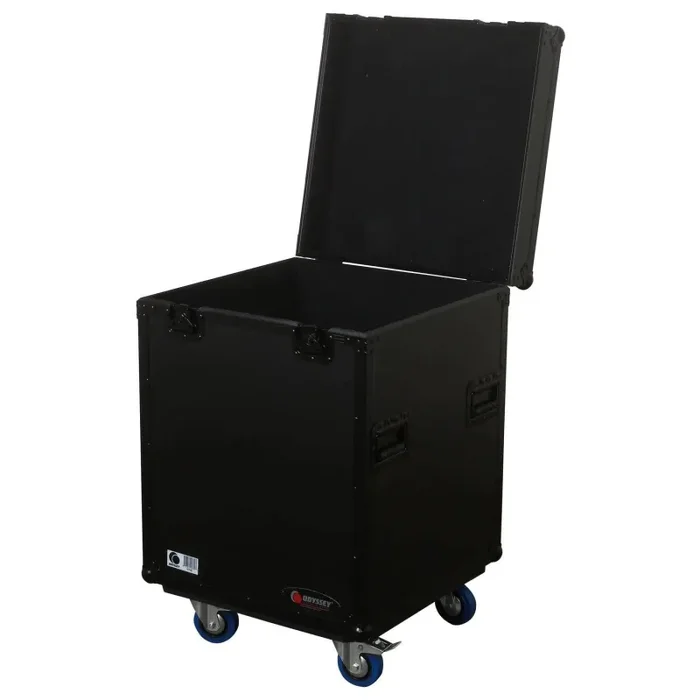 Odyssey FZTP2WBL DJ Flight Case for 21.5″ x 27.5″ x 21.5″ Interior Utility Truck Pack Touring