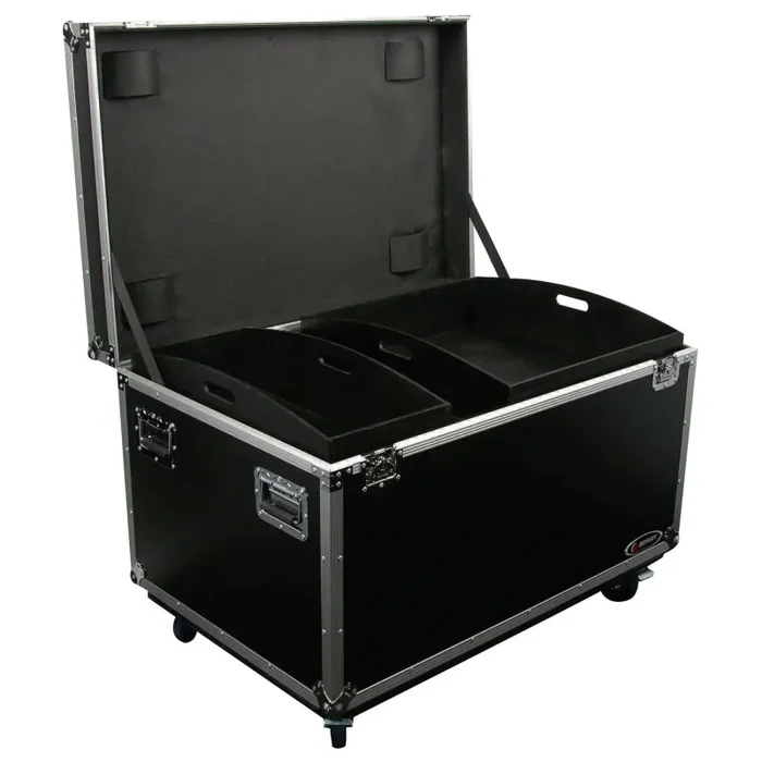 Odyssey FZUT2W DJ Flight Case for 42″ X 27″ X 23″ Interior Utility Trunk Touring with Organizing Trays And Dividers