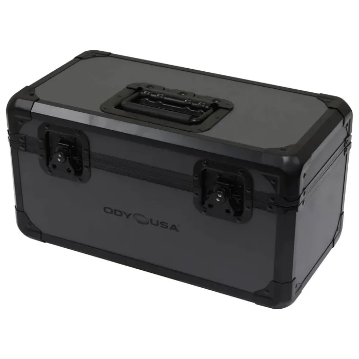 Odyssey K45120BLG Utility Case for 120 7″ Vinyl Records – Black KROM on Gray