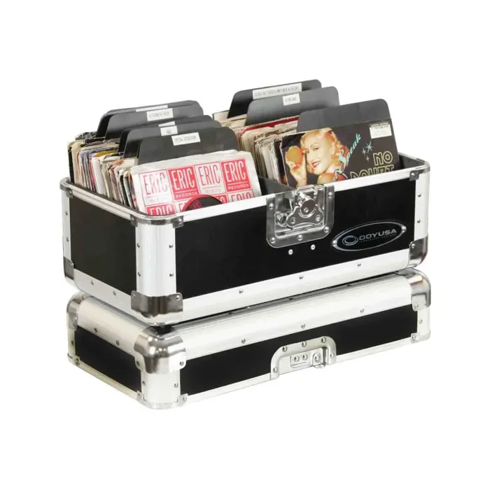 Odyssey K45120BLK, KROM Series Utility Case for 120 7″ Vinyl Records – Black