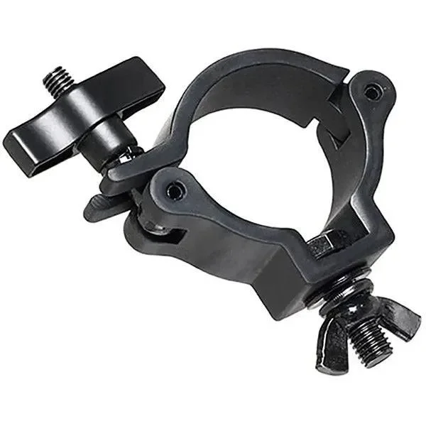 Odyssey LACML30B, Aluminum Medium-Duty Clamp In Black With A Hex Bolt And Large Wing Nut