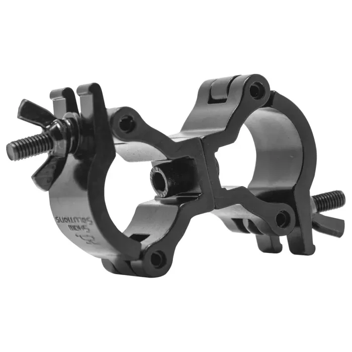 Odyssey LACSD25XSB, Aluminum Extra Small Swivel Dual Mini Clamp Black Finish