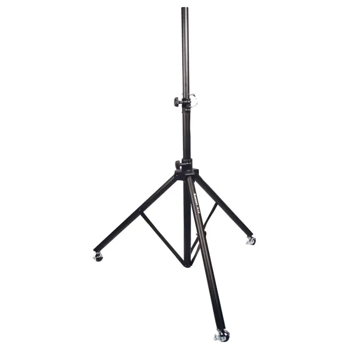 Odyssey LTS1W, 6 Feet Tall Black Speaker Tripod Stand with Wheels