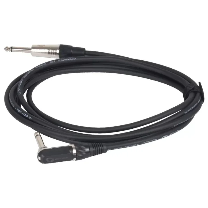 Odyssey OSIC120A 1/4-Inch to 1/4-Inch Angle Instrument Cable – 20 Feet
