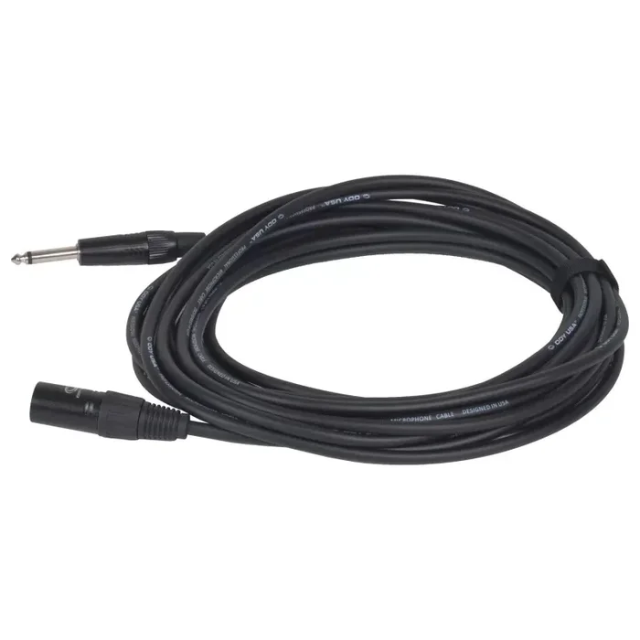 Odyssey OSP125PXM XLR Male to Mono 1/4″ Male Pro Unbalanced Microphone Cable – 25 Feet
