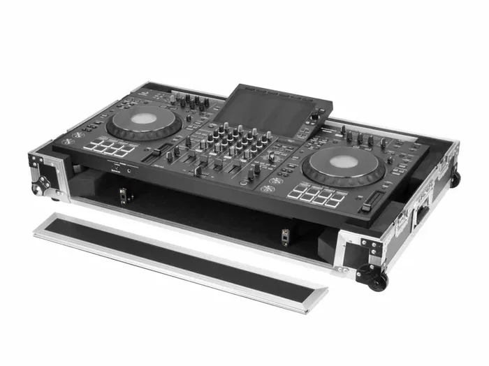 Odyssey SCXDJAZCW1 Flight Effects Clear Lid Case for AlphaTheta XDJ-AZ 1U LED with Wheels