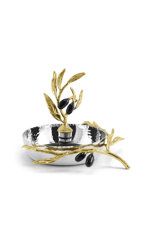 OLIVE BRANCH WINE COASTER & STOPPER