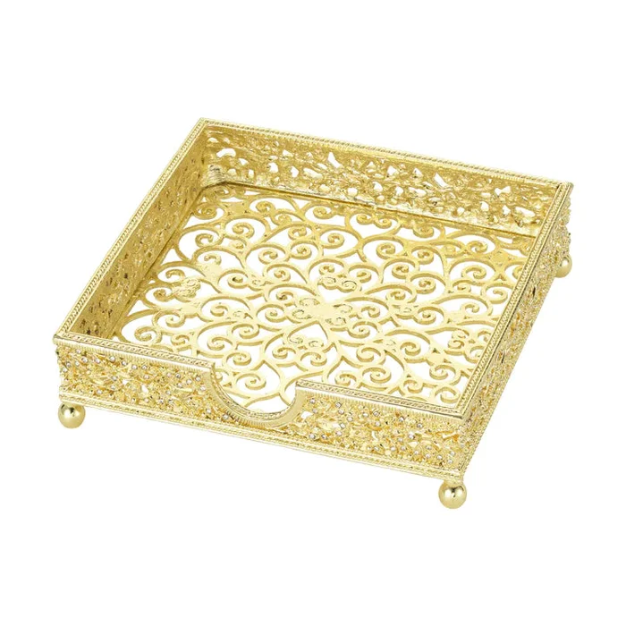 Olivia Riegel Gold Isadora Cocktail Napkin Holder