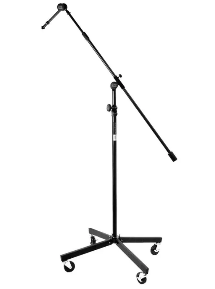 On Stage SB96+ Tripod Studio Mic Boom with 7″ Mini Boom Extension and Casters