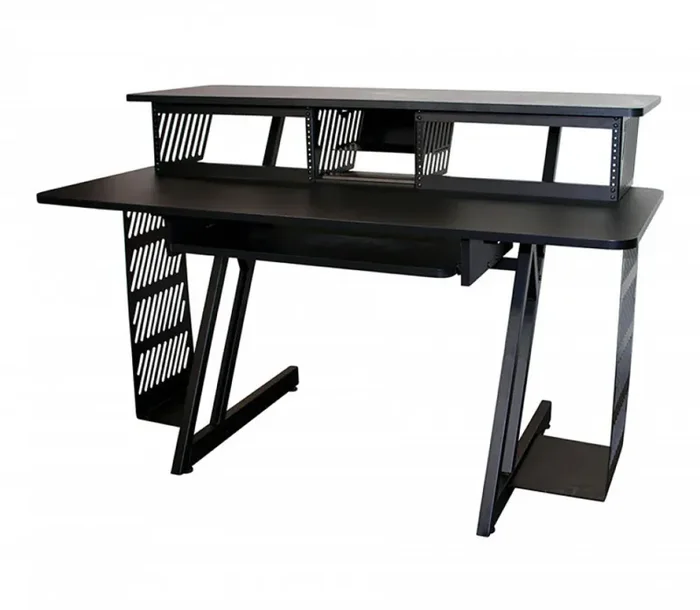 On Stage WS7700B Large Workstation for a Computer, Monitor Speakers, and Other Studio Equipment