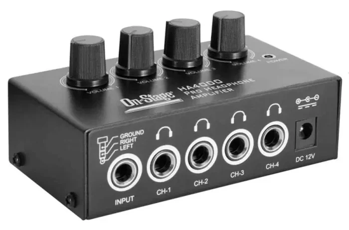 Onstage HA4000 Four-Channel Headphone Amplifier