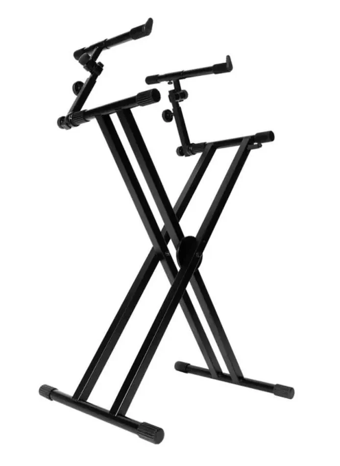 Onstage KS7292 Double-X ERGO-LOK Keyboard Stand with Second Tier