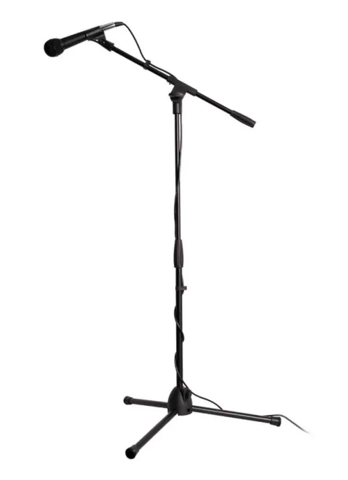 Onstage MS7515 Tripod Boom Stand and Microphone Kit for Kids – Black
