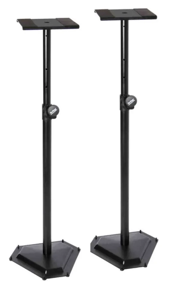 Onstage SMS6600-P Hex-Base Monitor Stands – Black