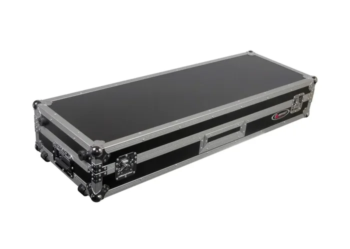 Open Box: Odyssey FZDJ12W 12″ Format DJ Mixer and Turntables Flight Coffin Case with Wheels