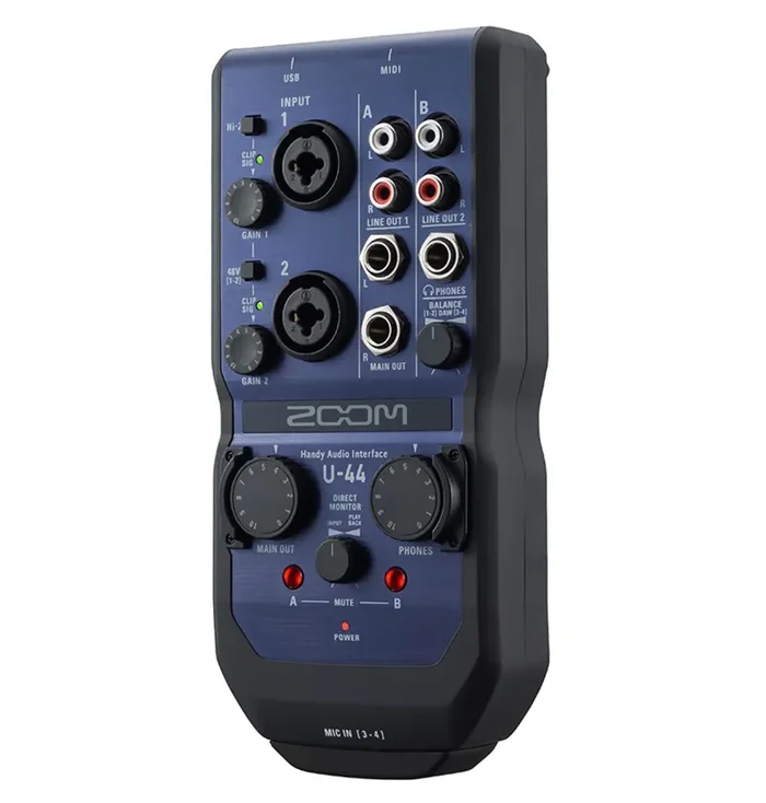 Open Box: Zoom U-44 Handy Audio Interface High Quality Recording And Playback Fashion
