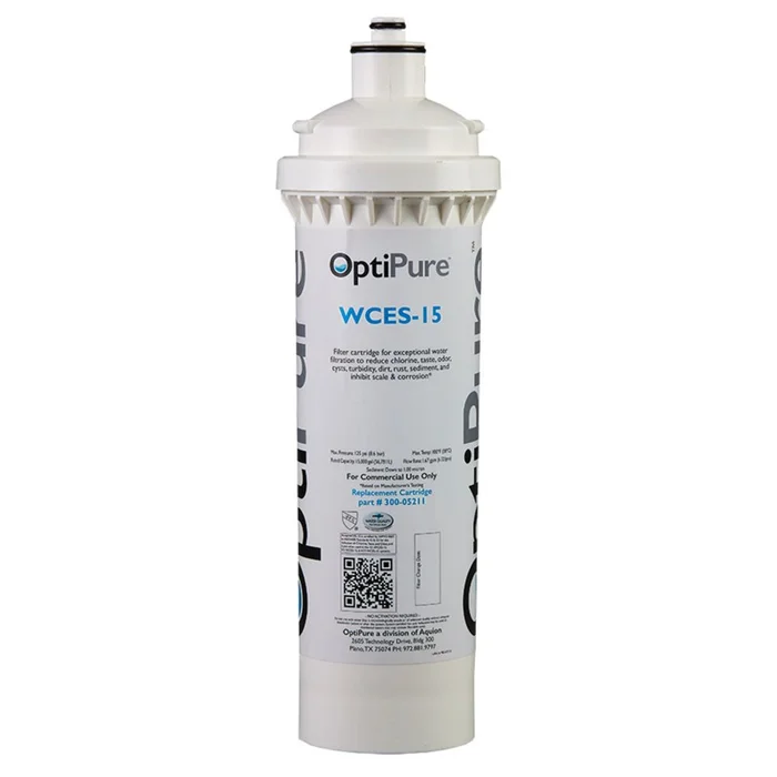 Optipure WCES-15; 12-3/4″ x 3-7/8″; 15″ – 1 micron / cto / scale