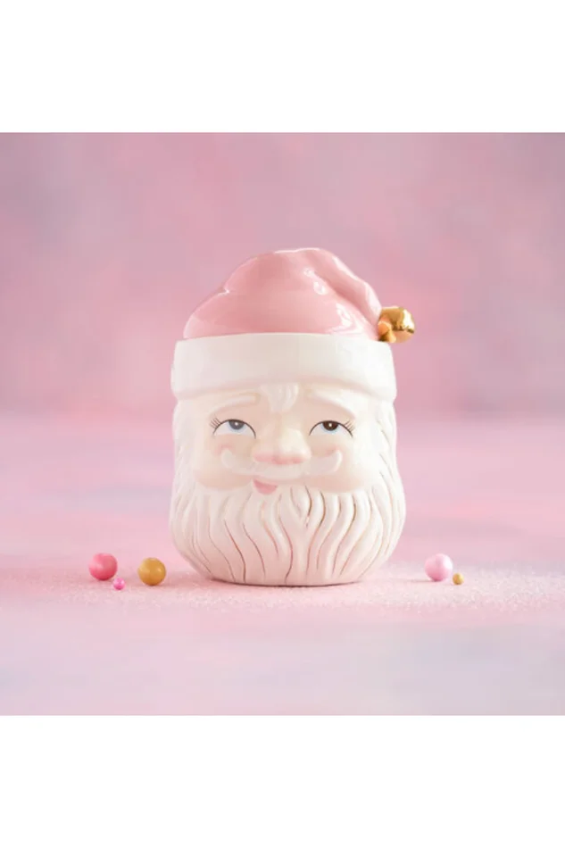 PAPA NOEL PINK COOKIE JAR
