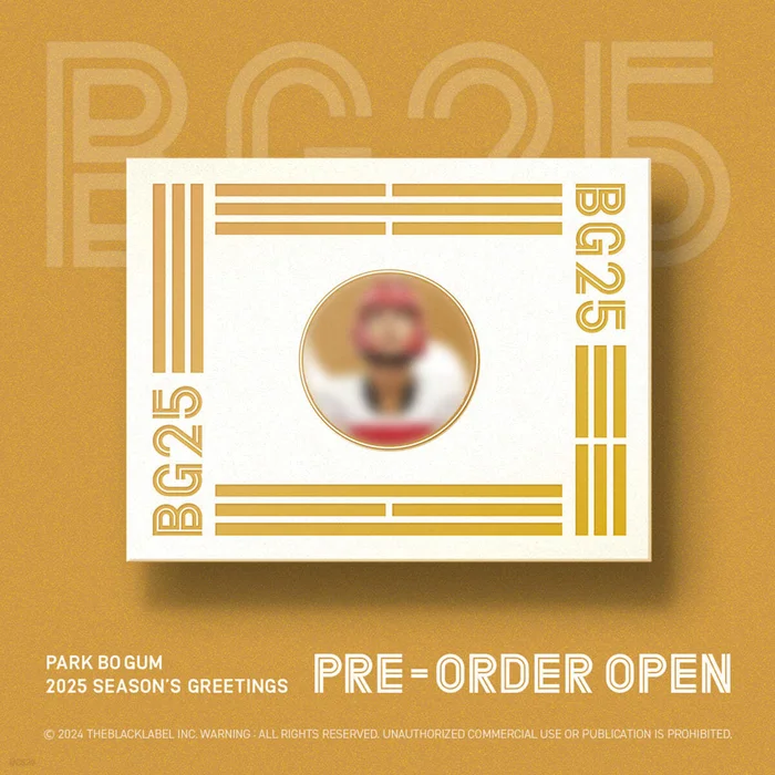 PARK BO GUM – 2025 SEASON’S GREETINGS