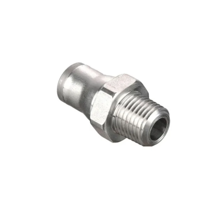 Parker Prestolok PLS SS Male Connector – 4mm OD Tube x 10-32 UNF