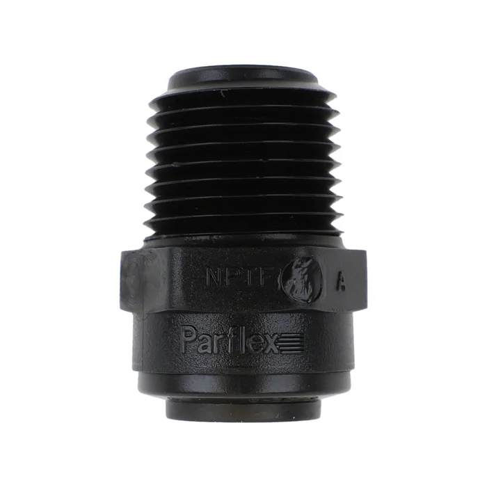 Parker TrueSeal Kynar Male Connector 1/4 x 3/8 NPTF