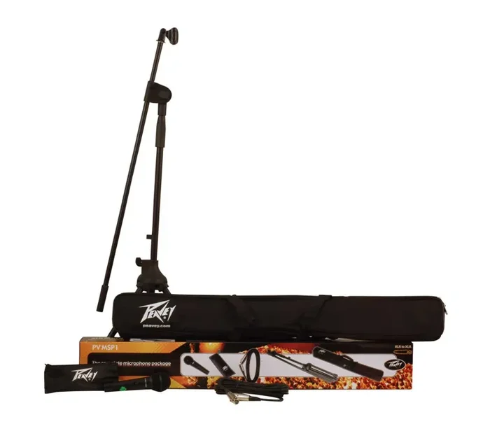 Peavey PV-MSP1 XLR Dynamic Cardioid Microphone Stand Package with Accessories Online now