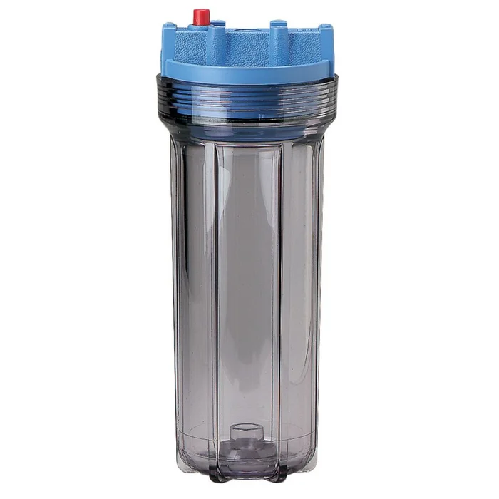 Pentek 10″ Slim Line Water Filter Housing Blue/Clear w/ PR