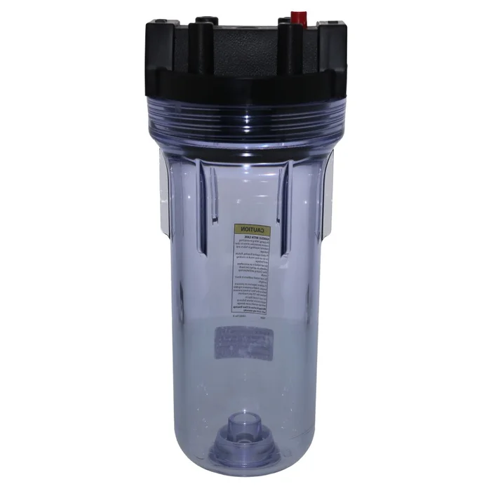 Pentek 150435 10″ Standard Water Filter Housing Black/Clear w/ PR – 3/4″ FPT