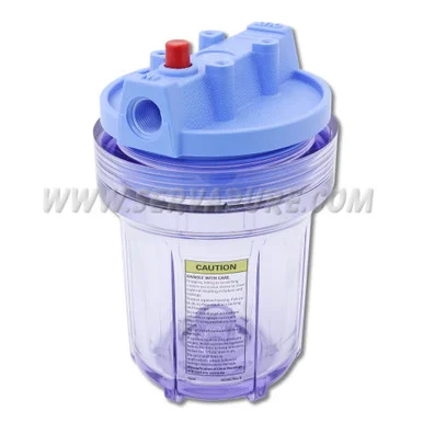 Pentek 158110, Slim Line, 3/8” In/Out, 5” Clear/Blue, w/ PR