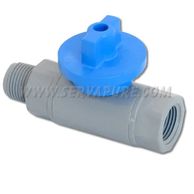 Pentek Drain Valve 144357, 3/8” FNPT x 3/8” NPT, PVC Ball Valve