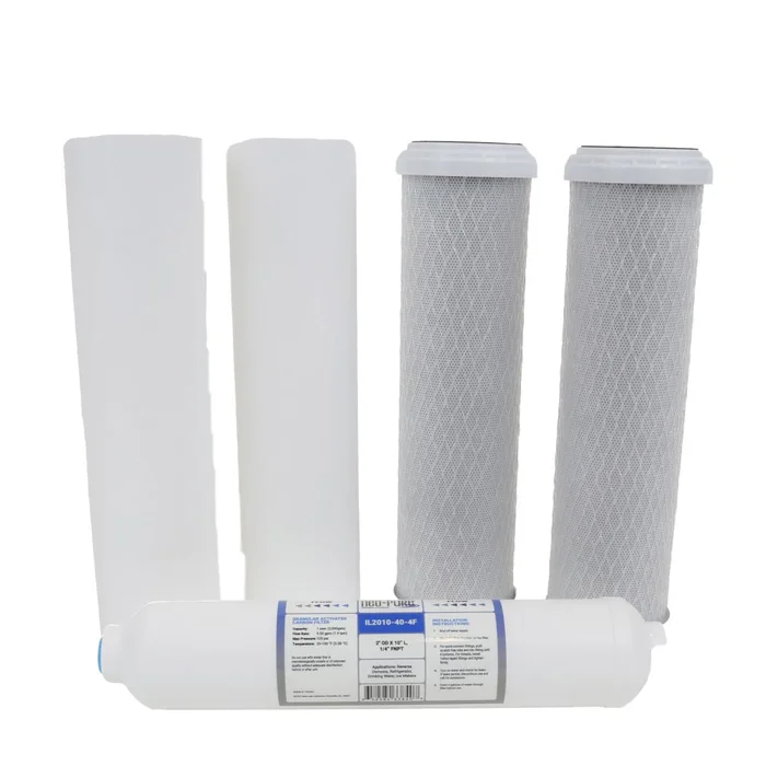 Pentek RO-2500 and RO-2550 RO System Replacement Prefilter and Postfilter Kit Compatible with Vertex Green Machine PT-4G and PT-4GS