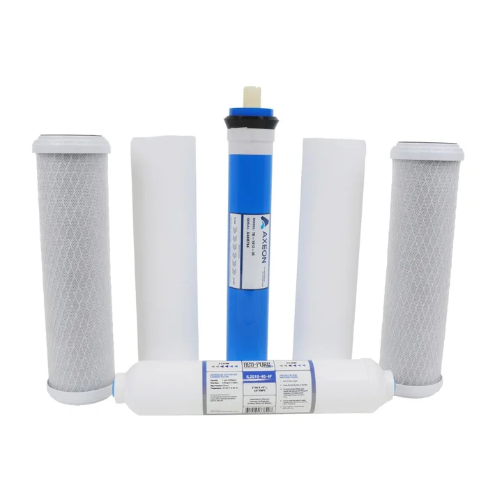 Pentek RO-2500 RO System Replacement Water Filter Kit 36 gpd Compatible with Vertex Green Machine PT-4G and PT-4GS