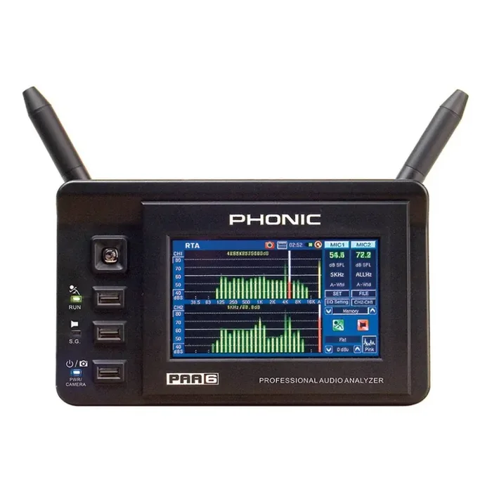 Phonic PAA6, Dual Channel Handheld Audio Analyzer
