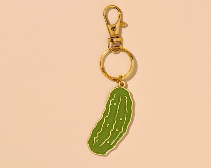 Pickle Enamel Keychain & Bag Charm