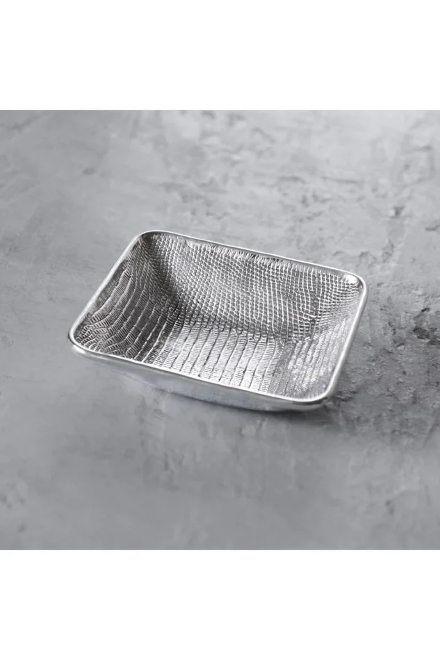 PIELES SNAKESKIN SQUARE BOWL-SMALL
