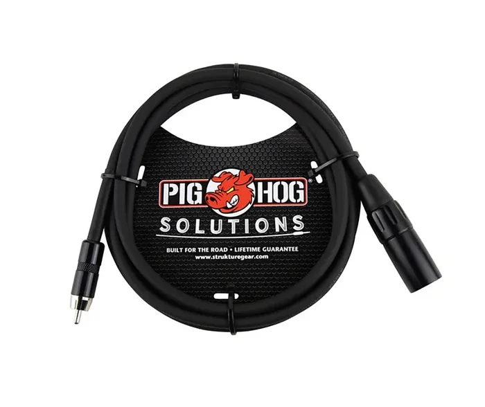 Pig Hog PX-XMR06, XLR(M) to RCA Cable – 6 Ft