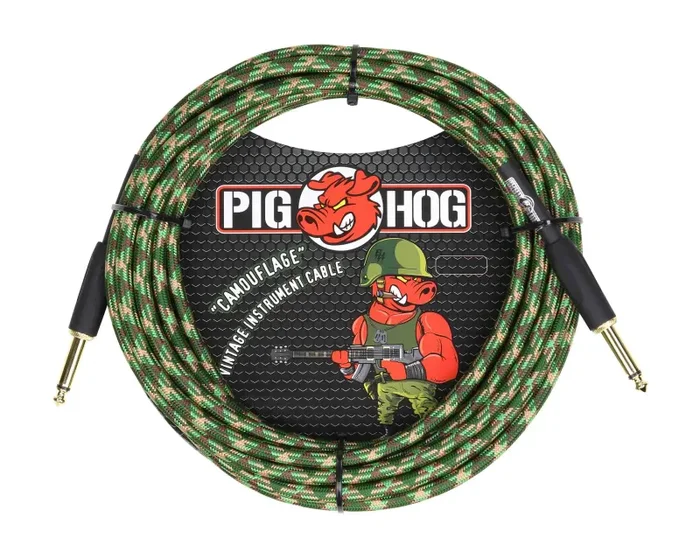 PigHog PCH20CPR “Camouflage” Instrument Cable – 20 ft