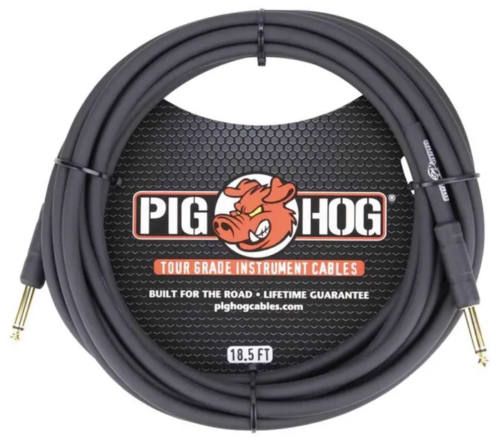 PigHog PH186, 18.5FT 1/4″ 8mm Instrument Cable
