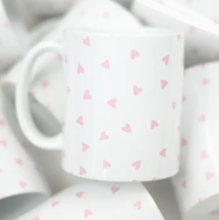 Pink Hearts Valentine’s Mug