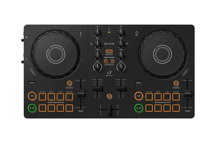 Pioneer DJ AlphaTheta DDJ-FLX2, Versatile DJ Controller for Rekordbox and Serato – Black
