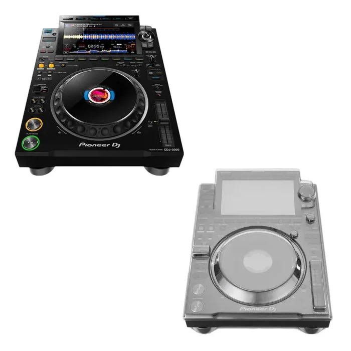 Pioneer DJ CDJ3000 Multi-Media Player DJ Package with Cover