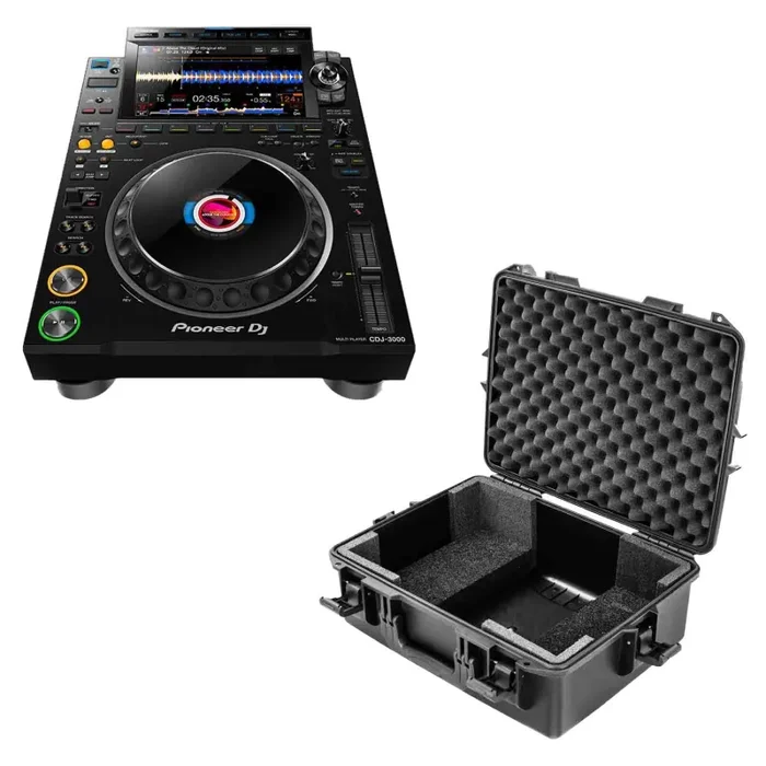 Pioneer DJ CDJ3000 PMulti-Media Player DJ Package with Vulcan Light Weight Molded Case