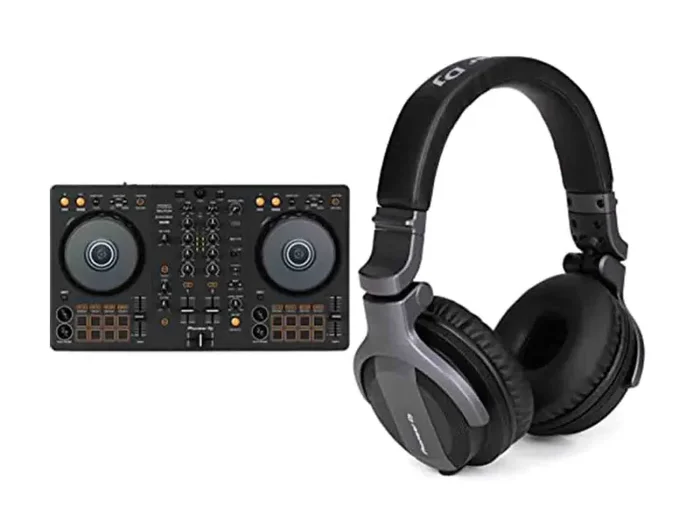 Pioneer DJ DDJ-FLX4 2 Channel DJ Controller Package for Rekordbox with Wired Headphones